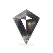 1.58 CT, 11.5 X 8.9 MM | Salt And Pepper Kite Cut Diamond - Minimal Carbon