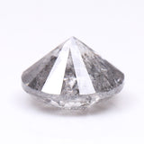 1.07 CT, 6.3 MM | Salt And Pepper Round Brilliant Cut Diamond - Minimal Carbon