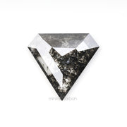 2.84 CT, 12.3 X 13.2 MM | Salt And Pepper Pentagon Cut Diamond - Minimal Carbon