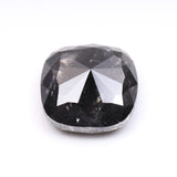 3.75 CT, 9.2 X 9.0 MM | Salt And Pepper Cushion Cut Diamond - Minimal Carbon