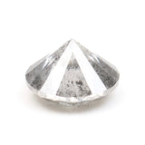 0.79 CT, 5.7 MM | Salt And Pepper Round Brilliant Cut Diamond - Minimal Carbon