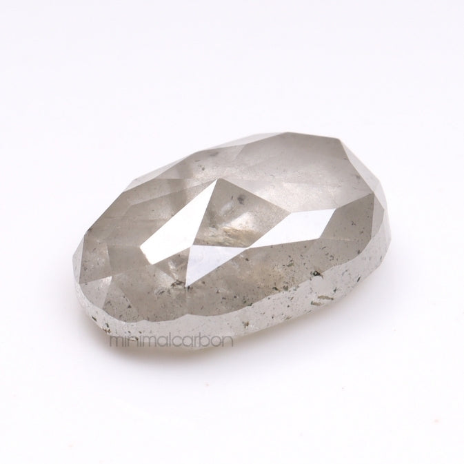 1.73 CT, 8.3 X 5.5 MM | Salt And Pepper Oval Cut Diamond - Minimal Carbon