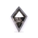 3.77 CT, 11.3 X 7.6 MM | Salt And Pepper Kite  Cut Diamond - Minimal Carbon