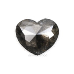 1.90 CT, 9.0 X 10.5 MM | Salt And Pepper Heart Diamond - Minimal Carbon