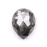 1.28 CT, 7.6 X 5.8 MM | Salt And Pepper Pear Cut Diamond - Minimal Carbon