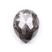 1.28 CT, 7.6 X 5.8 MM | Salt And Pepper Pear Cut Diamond - Minimal Carbon