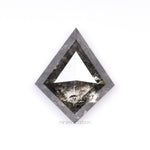 4.05 CT, 13.1 X 11.0 MM | Salt And Pepper Kite Cut Diamond - Minimal Carbon