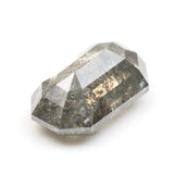 1.38 CT, 7.9 X 4.8 MM | Salt And Pepper Emerald Cut Diamond - Minimal Carbon