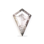 0.58 CT, 8.6 X 5.8 MM | Salt And Pepper Kite Cut Diamond - Minimal Carbon
