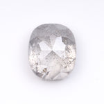 2.05 CT, 7.6 X 6.6 MM | Salt And Pepper Cushion Cut Diamond - Minimal Carbon