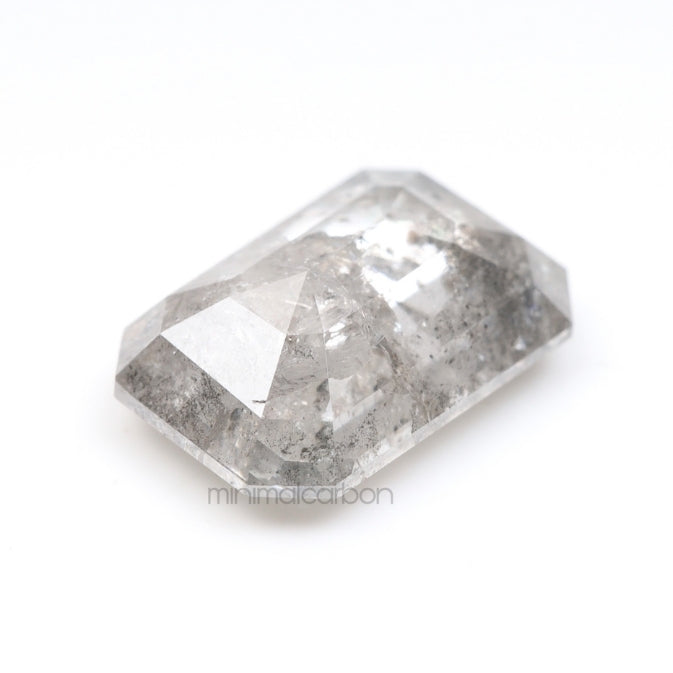 1.94 CT, 9.1 X 6.2 MM | Salt And Pepper Emerald Cut Diamond - Minimal Carbon