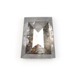 1.73 CT, 7.3 X 6.1 MM | Salt And Pepper Tapered Baguette Cut Diamond - Minimal Carbon