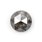 0.68 CT, 5.0 MM | Salt And Pepper Round Rose Cut Diamond - Minimal Carbon