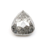 1.68 CT, 7.3 X 6.7 MM | Salt And Pepper Pear Cut Diamond - Minimal Carbon