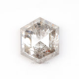 1.49 CT, 7.2 X 6.0 MM | Salt And Pepper Hexagon Cut Diamond - Minimal Carbon