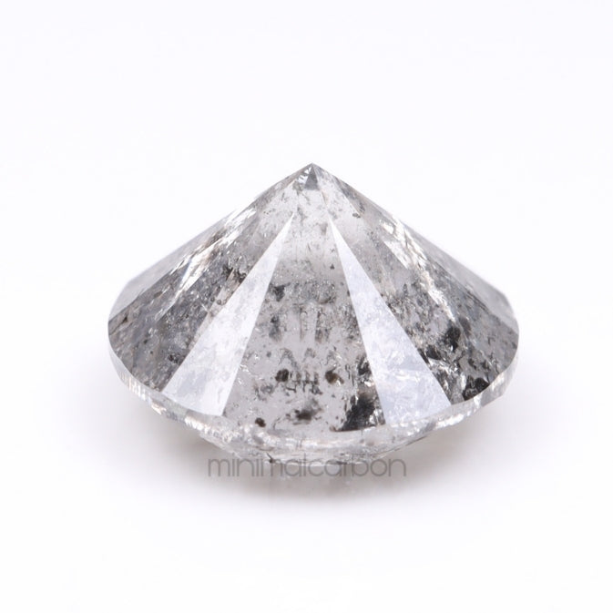 1.09 CT Round Brilliant Cut Loose Salt And Pepper Diamond