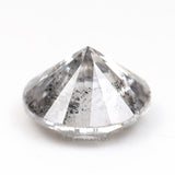 1.08 CT, 6.3 MM | Salt And Pepper Round Brilliant Cut Diamond - Minimal Carbon