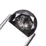 Load image into Gallery viewer, 0.92 CT, 6.2 X 4.7 MM | Salt And Pepper Half Moon Diamond
