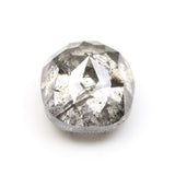 1.49 CT, 6.6 X 5.7 MM | Salt And Pepper Oval Cut Diamond - Minimal Carbon