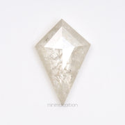 1.71 CT, 12.6 X 8.2 MM | Salt And Pepper Kite Cut Diamond - Minimal Carbon
