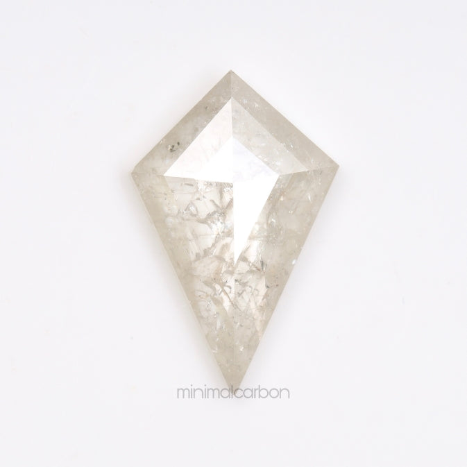 1.71 CT, 12.6 X 8.2 MM | Salt And Pepper Kite Cut Diamond - Minimal Carbon