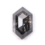 1.20 CT, 8.2 X 5.0 MM | Salt And Pepper Hexagon Cut Diamond - Minimal Carbon