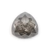 1.21 CT, 6.7 X 6.7 MM | Salt And Pepper Trillion Cut Diamond - Minimal Carbon
