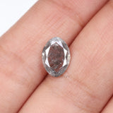 1.56 CT, 9.6 X 6.9 MM | Salt And Pepper Oval Cut Diamond - Minimal Carbon