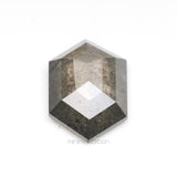 0.80 CT, 8.0 X 5.2 MM | Salt And Pepper Hexagon Cut Diamond - Minimal Carbon