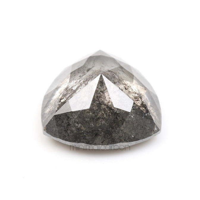 1.21 CT, 6.7 X 6.7 MM | Salt And Pepper Trillion Cut Diamond - Minimal Carbon