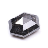 2.14 CT, 8.8 X 6.9 MM | Salt And Pepper Hexagon Cut Diamond - Minimal Carbon