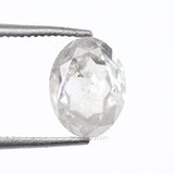 1.60 CT, 7.4 X 5.7 MM | Salt And Pepper Oval Cut Diamond - Minimal Carbon