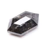 1.20 CT, 8.2 X 5.0 MM | Salt And Pepper Hexagon Cut Diamond - Minimal Carbon