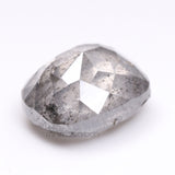 2.05 CT, 7.6 X 6.6 MM | Salt And Pepper Cushion Cut Diamond - Minimal Carbon