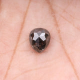 1.51 CT, 7.1 X 6.1 MM | Salt And Pepper Pear Cut Diamond - Minimal Carbon