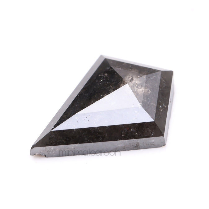 1.63 CT, 11.4 X 8.3 MM | Salt And Pepper Kite Cut Diamond - Minimal Carbon
