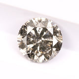 1.02 CT, 6.2 MM | Salt And Pepper Round Brilliant Cut Diamond - Minimal Carbon