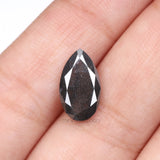2.67 CT, 12.6 X 7.1 MM | Salt And Pepper Pear Cut Diamond - Minimal Carbon