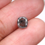 1.16 CT, 6.2 X 5.7 MM | Salt And Pepper Cushion Cut Diamond - Minimal Carbon