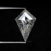 1.71 CT, 12.6 X 8.2 MM | Salt And Pepper Kite Cut Diamond - Minimal Carbon