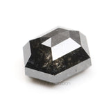 1.53 CT, 7.2 X 5.6 MM | Salt And Pepper Hexagon Cut Diamond - Minimal Carbon