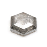1.04 CT, 8.0 X 6.0 MM | Salt And Pepper Hexagon Cut Diamond - Minimal Carbon