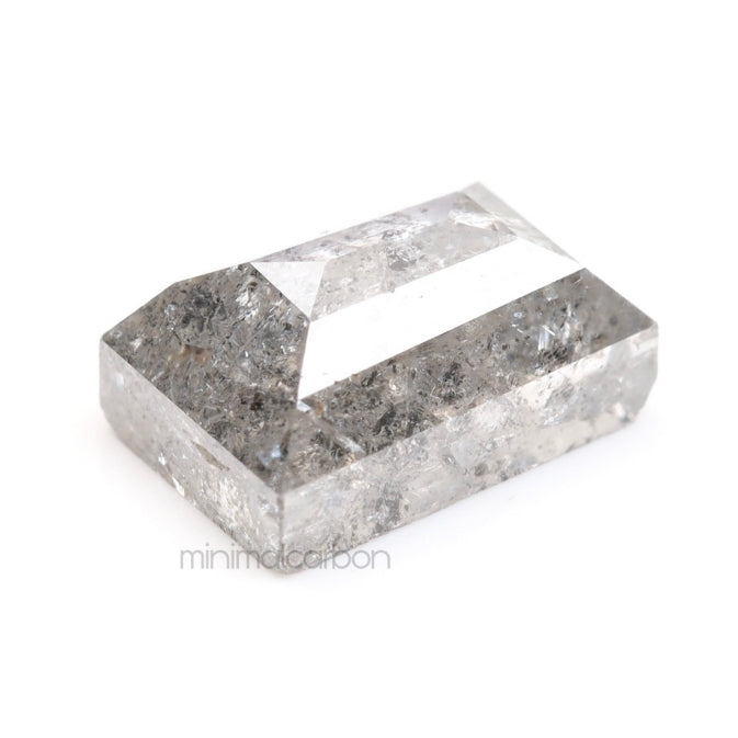 1.26 CT, 6.8 X 4.6 MM | Salt And Pepper Tapered Baguette Cut Diamond - Minimal Carbon