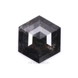 2.14 CT Hexagon Cut Natural Salt And Pepper Diamond