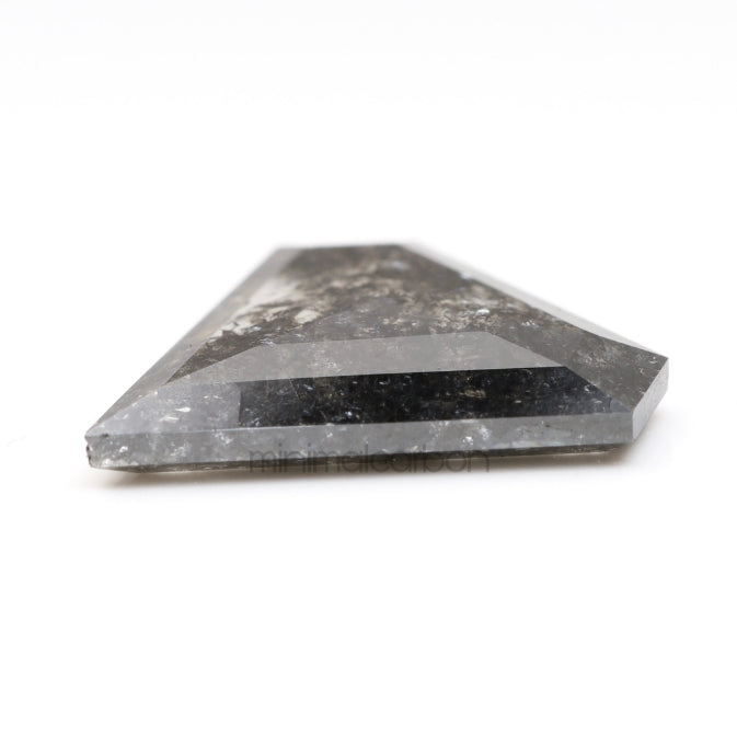 2.84 CT, 12.3 X 13.2 MM | Salt And Pepper Pentagon Cut Diamond - Minimal Carbon