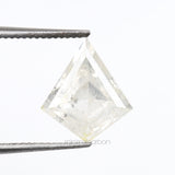 1.39 CT, 8.6 X 7.6 MM | Salt And Pepper Kite Cut Diamond - Minimal Carbon