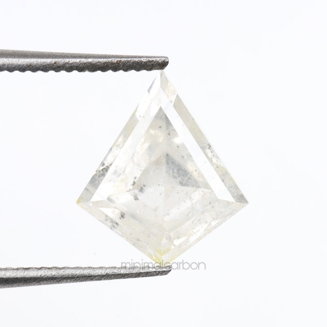 1.39 CT, 8.6 X 7.6 MM | Salt And Pepper Kite Cut Diamond - Minimal Carbon