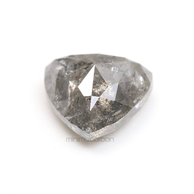1.23 CT, 6.7 X 6.9 MM | Salt And Pepper Trillion Cut Diamond - Minimal Carbon