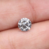 1.06 CT, 6.2 MM | Salt And Pepper Round Brilliant Cut Diamond - Minimal Carbon