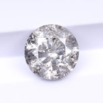 1.07 CT, 6.3 MM | Salt And Pepper Round Brilliant Cut Diamond - Minimal Carbon